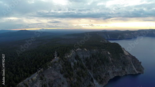 Aerial Oregon Crater Lake
Aerial Video of Crater Lake during the day in Oregon. photo