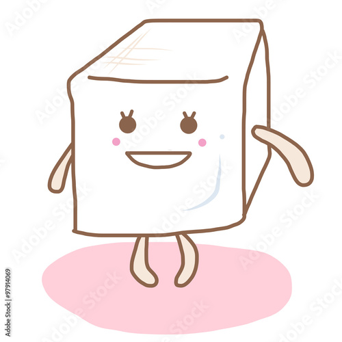 豆腐イソフラボンちゃん 健康食品 ダイエット食品のイラスト Stock イラスト Adobe Stock