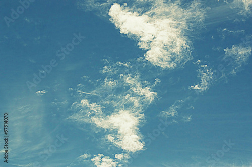 Beautiful blue sky with clouds © Devyatkin