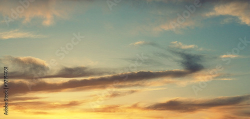 Beautiful evening sky © Devyatkin