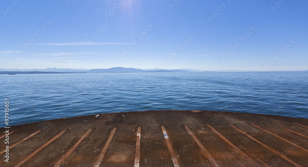 View of Riding a Ferry Boat