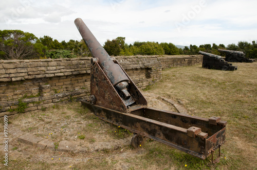 Ahui Fort Cannons - Chiloe Island - Chile photo