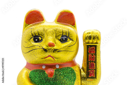 Maneki neko lucky asian waving cat