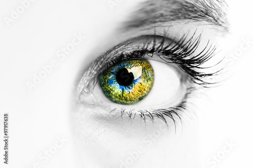 Beautiful insightful look woman's eyes