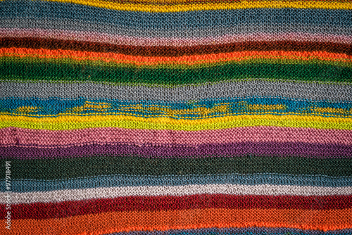 Knitwear blanket in various colors