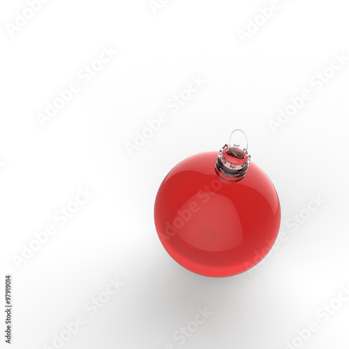 Empty 3d Christmas ornament