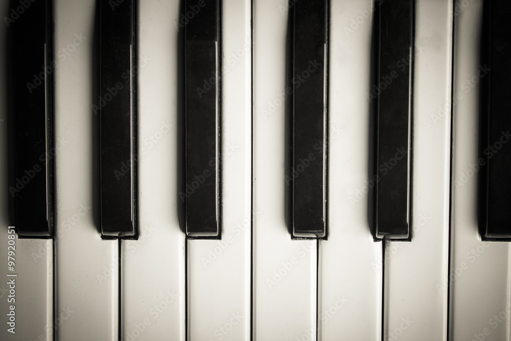 Naklejka premium Piano keys