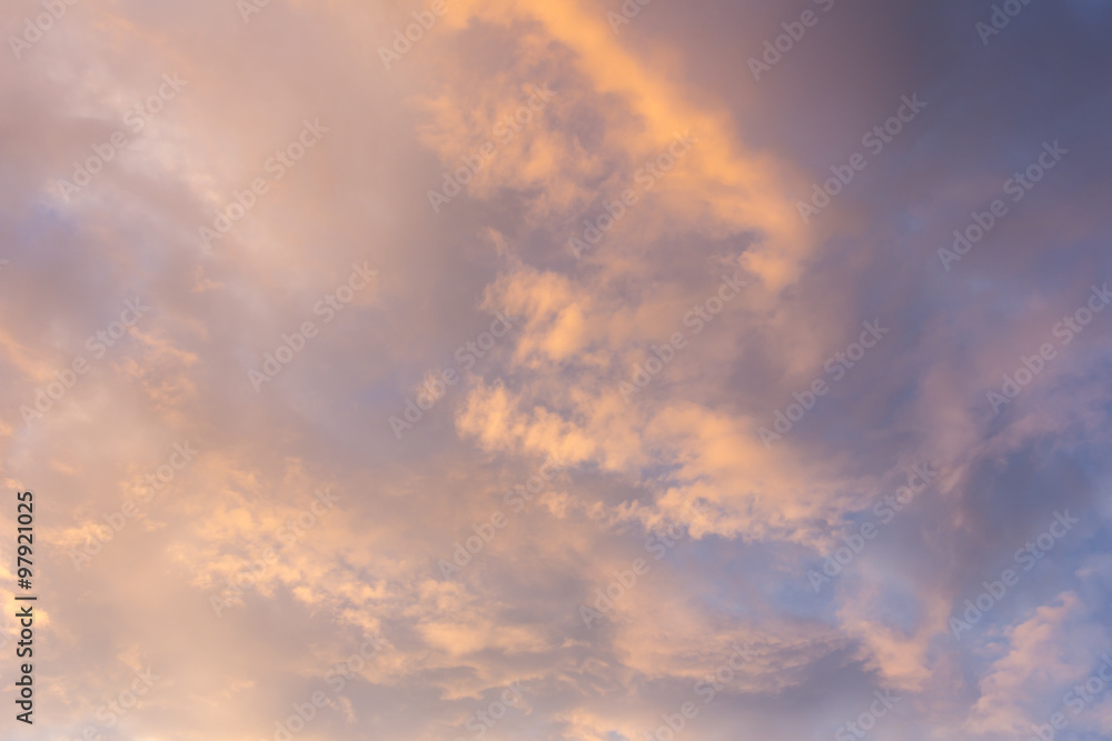 Golden sky, texture and background