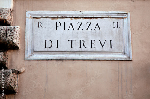 Piazza di Trevi in Rome, Italy