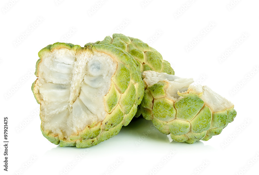 Fototapeta premium Sugar apple fruit isolated on the white background