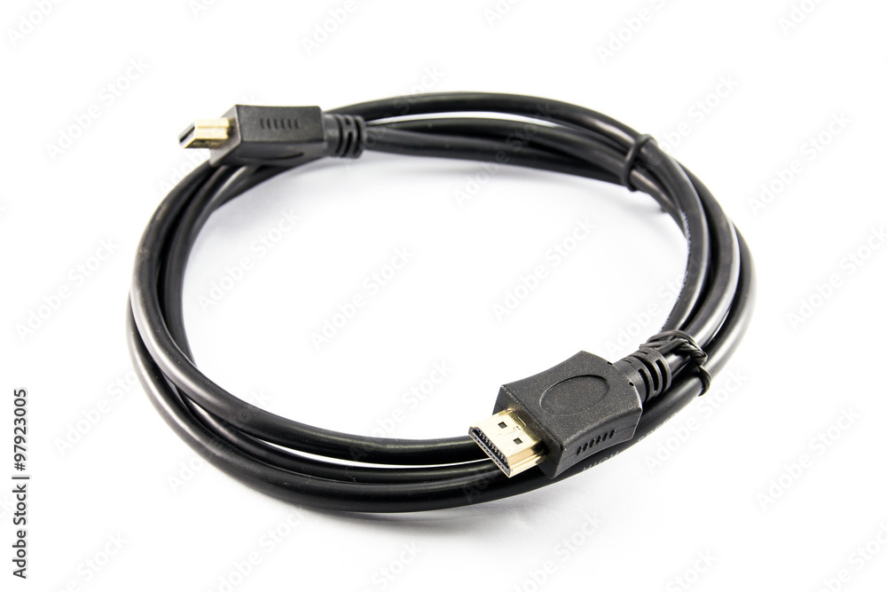 HDMI Cable on white background HDMI Cable on white background