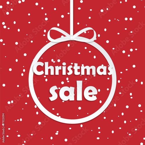 Christmas sale tag