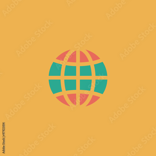 Earth Globe Emblem 