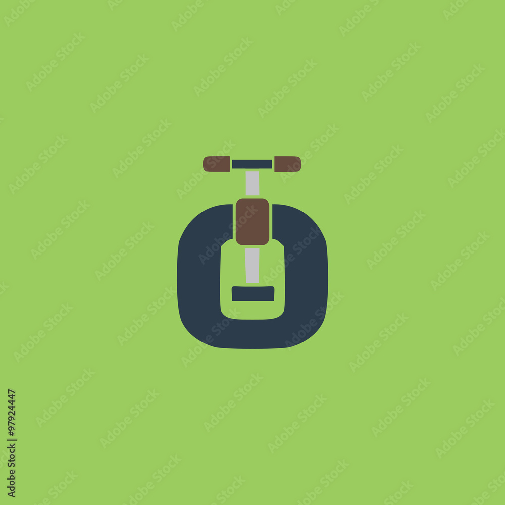 Bench vices flat icon Bench vices flat icon