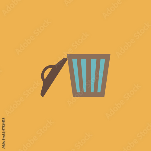 Trash can. Vector illustration
