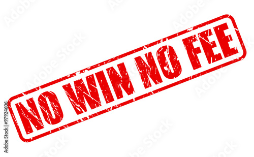 NO WIN NO FEE red stamp text