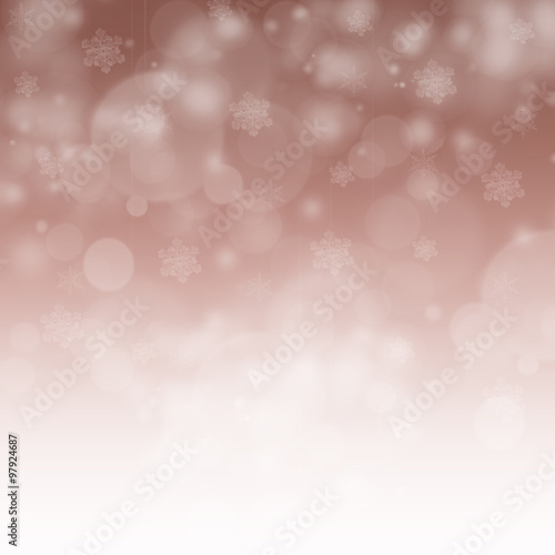  Snowflakes and stars background for winter 