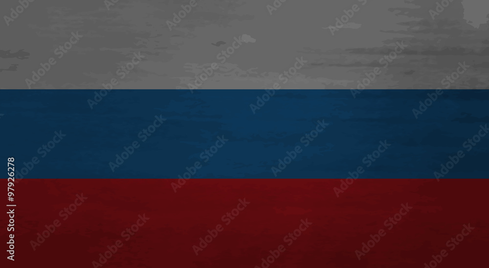 Grunge messy flag Russia