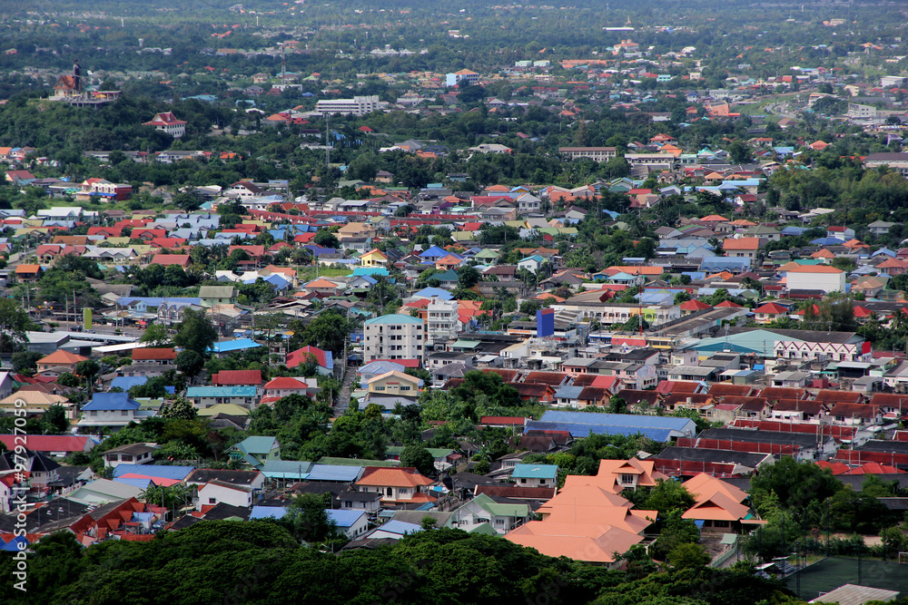 Aerial view of Village