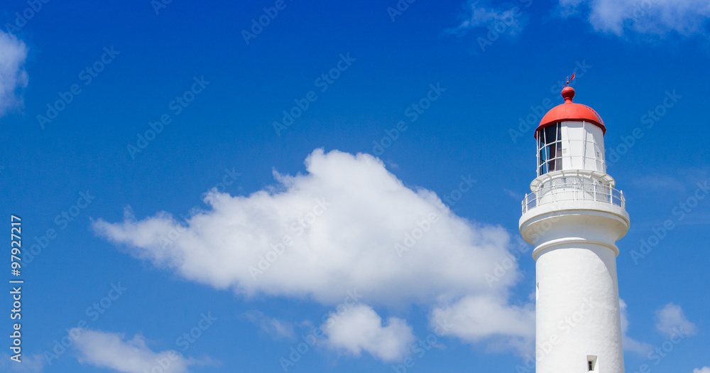 Beautiful landscape of Split Point Lighthouse at Aireys Inlet, Melbourne