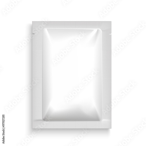 Mockup Blank Foil Packaging.