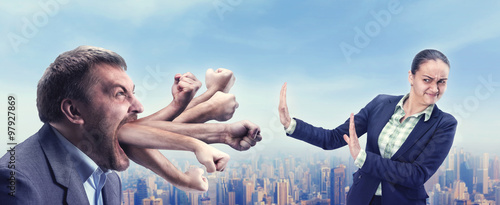 Businesspeople arguing