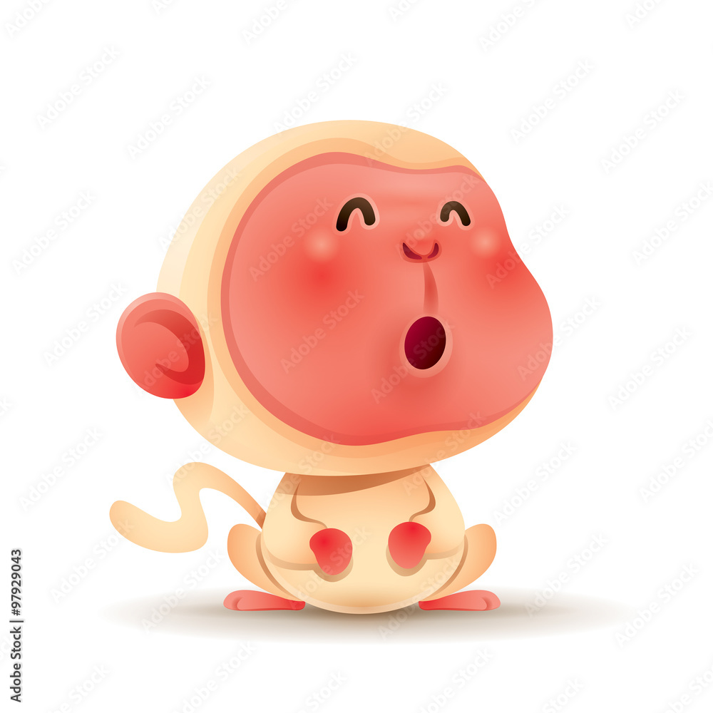 Fototapeta premium Chinese Zodiac - Monkey. Chinese New Year. 