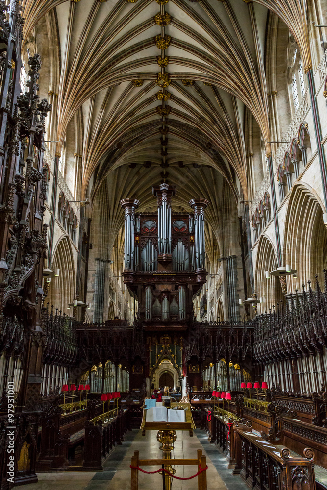 Exeter Cathedral - organ and Sanctuary