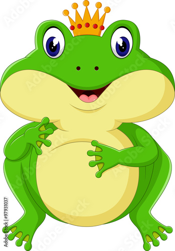 Cartoon cute frog 