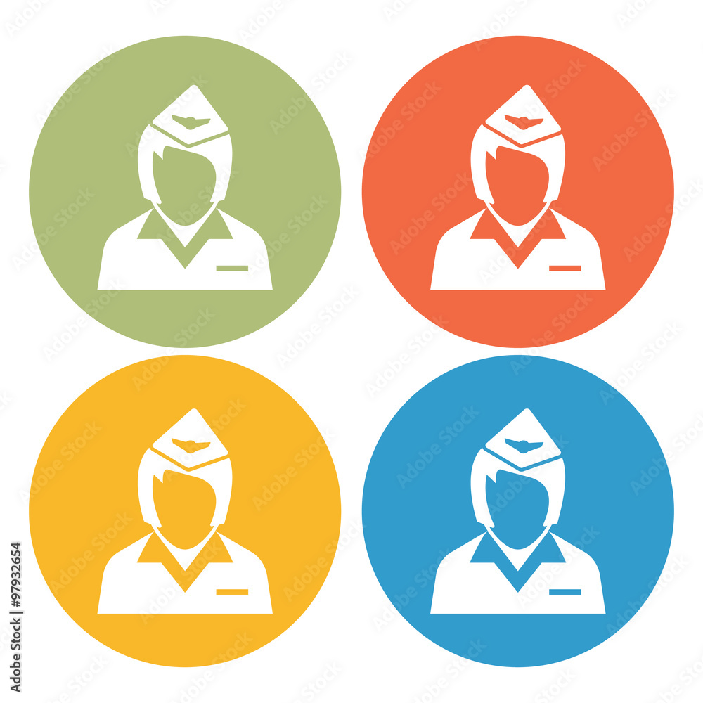 Stewardess icon Stewardess icon