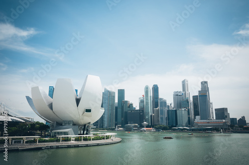 SINGAPORE - July 16, 2015: ArtScience Museum is one of the attra