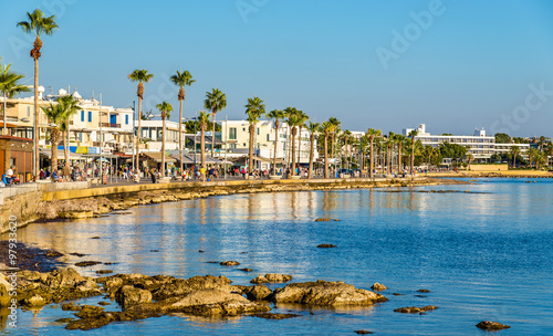 View of embankment at Paphos Harbour - Cyprus photo