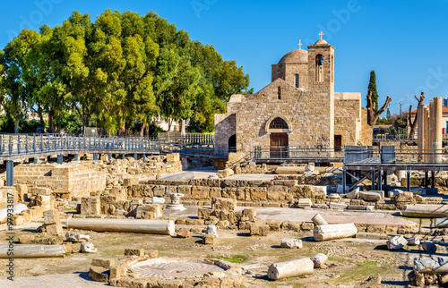 Panagia Chrysopolitissa Basilica in Paphos - Cyprus photo