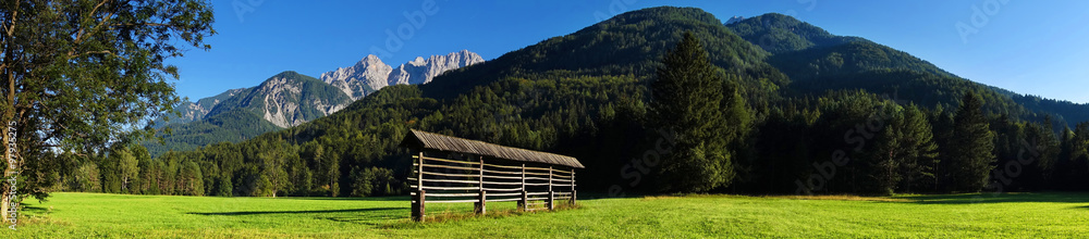 Alpine scene near Kranjska Gora, Slovenia, Europe Alpine scene near Kranjska Gora, Slovenia, Europe