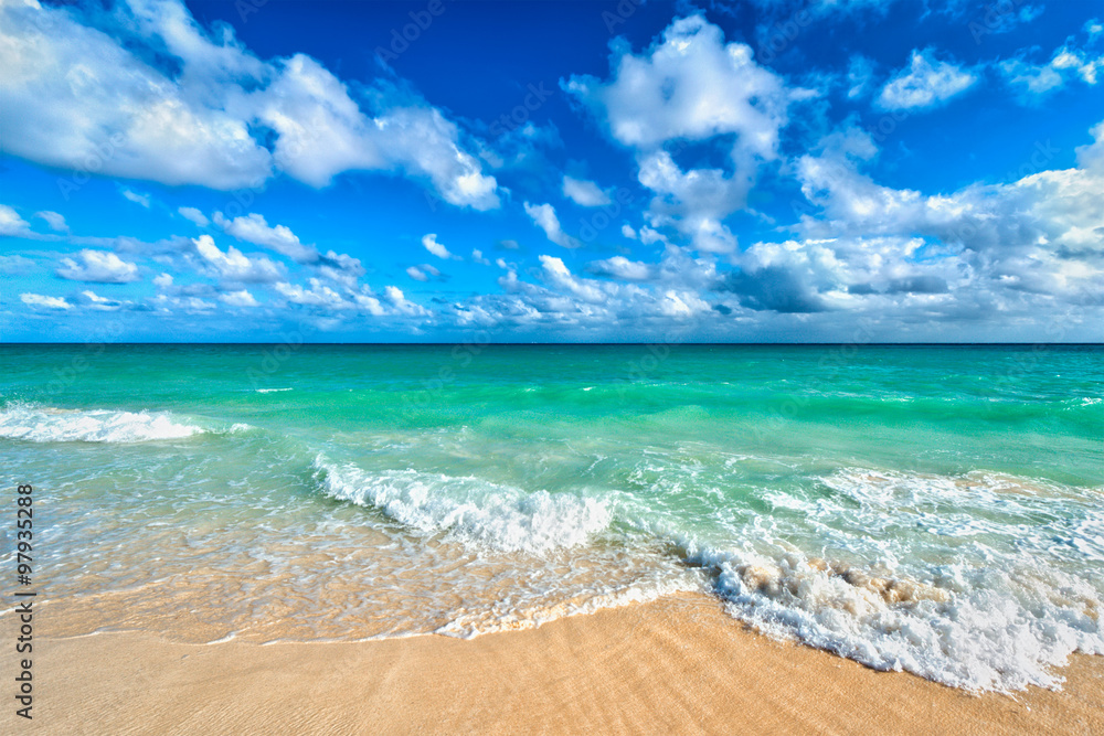 Fototapeta premium Beautiful beach and sea