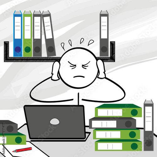zu viel arbeit - stress
