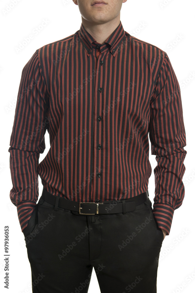 Closeup of torso of confident unknown business man wearing elega Closeup of torso of confident unknown business man wearing elega
