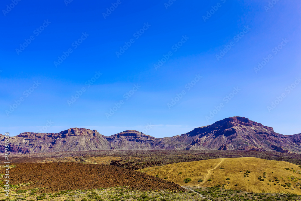 Naklejka premium Mountains on Tenerife Island in Spain