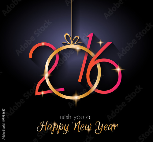2016 Happy New Year and Merry Christmas  Background