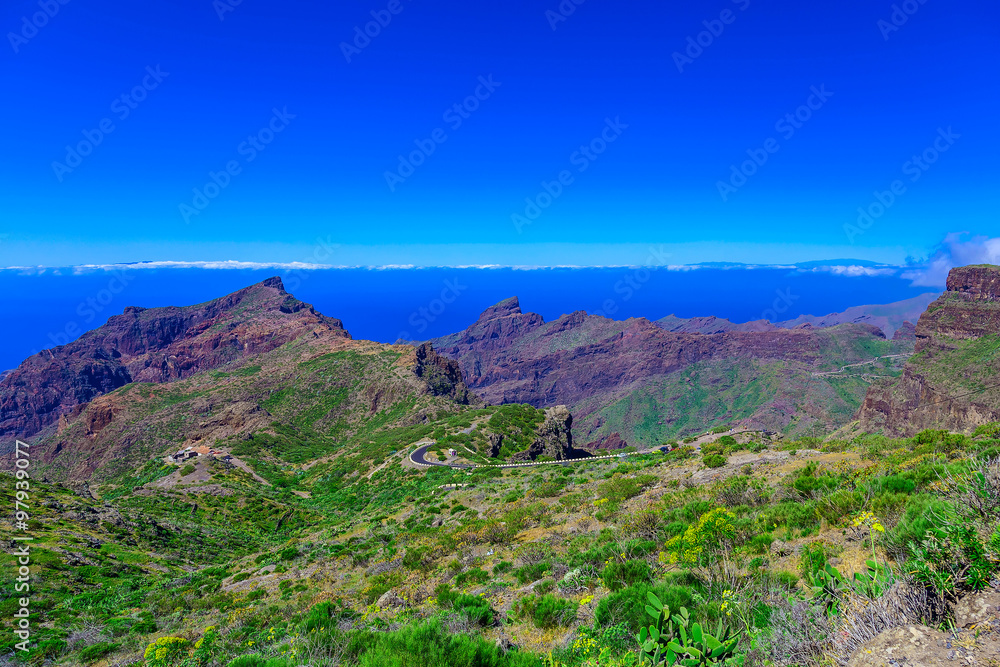 Mountains on Tenerife Island in Spain