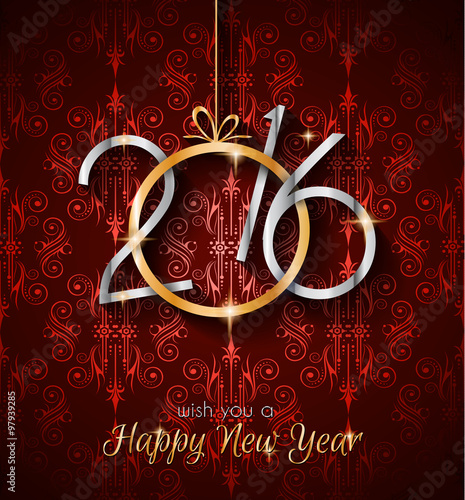2016 Happy New Year and Merry Christmas  Background