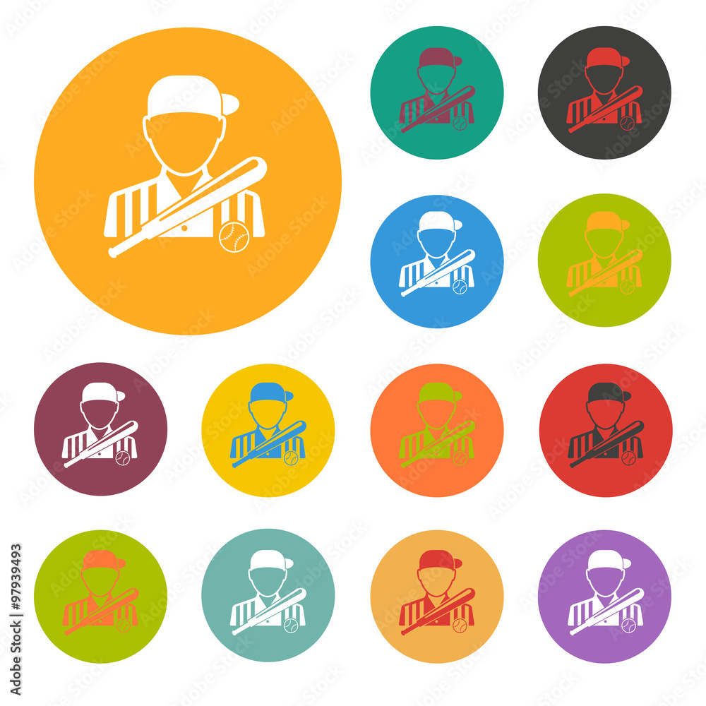 Fototapeta premium Ballplayer icon