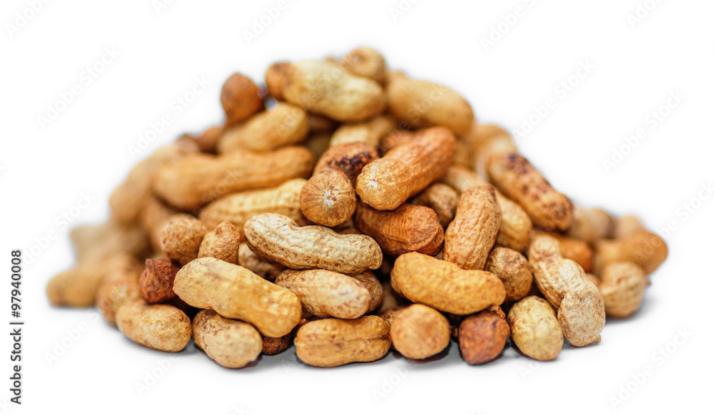 Pile of dried peanuts Pile of dried peanuts