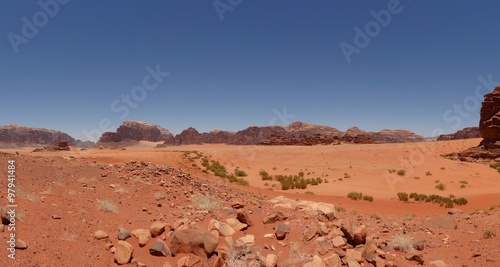Wadi Rum desert in Jordan