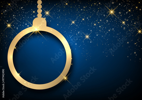 Christmas blue background.