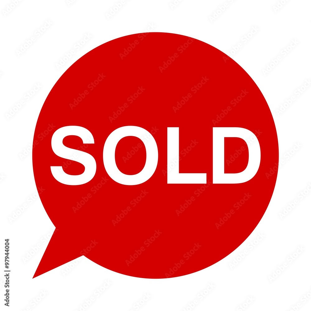Speech Bubble sold Speech Bubble sold