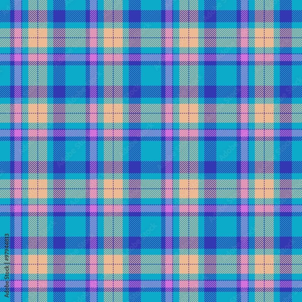 Colorful seamless tartan pattern