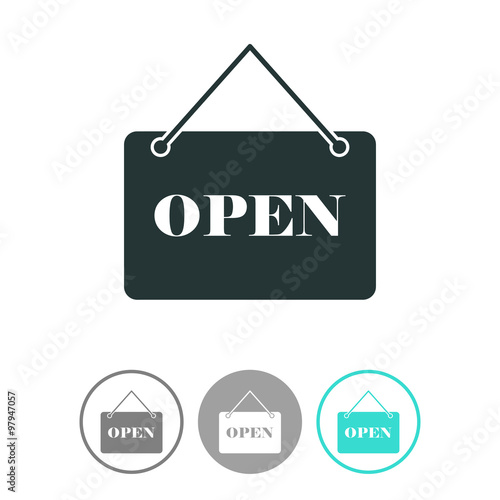 Open vector icon.