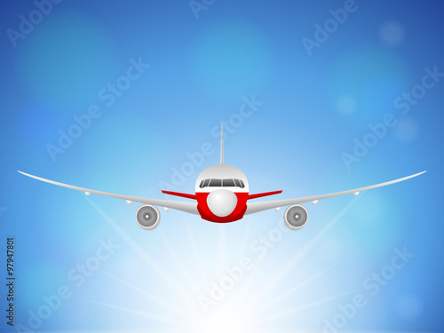 Airplane sky