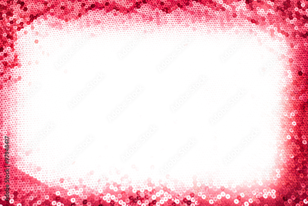 Christmas sparkling pink background with white space on the middle
